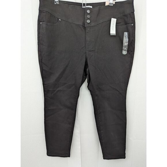 NWT@$70! LANE BRYANT! RICH BLACK ULTRA STRETCH DENIM JEGGINGS, JEANS! SZ 20P - Picture 4 of 10